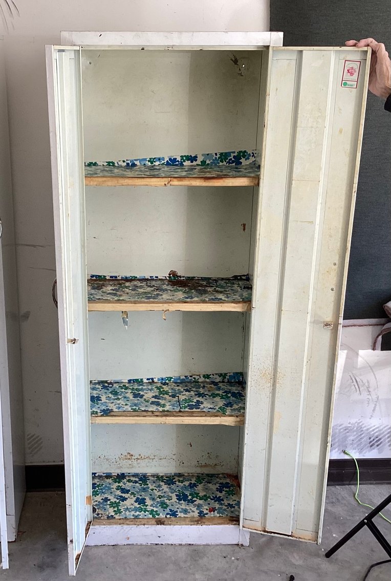 Image for White Metal Storage Cabinet