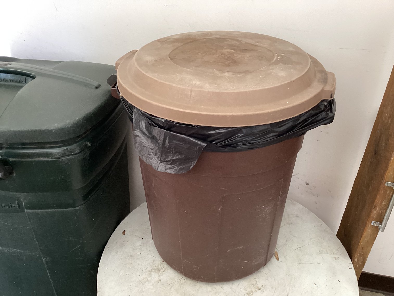 Image for Trash Cans and a Table