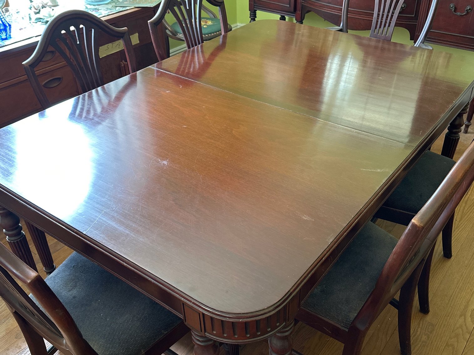 Image for Dining table with 6 chairs