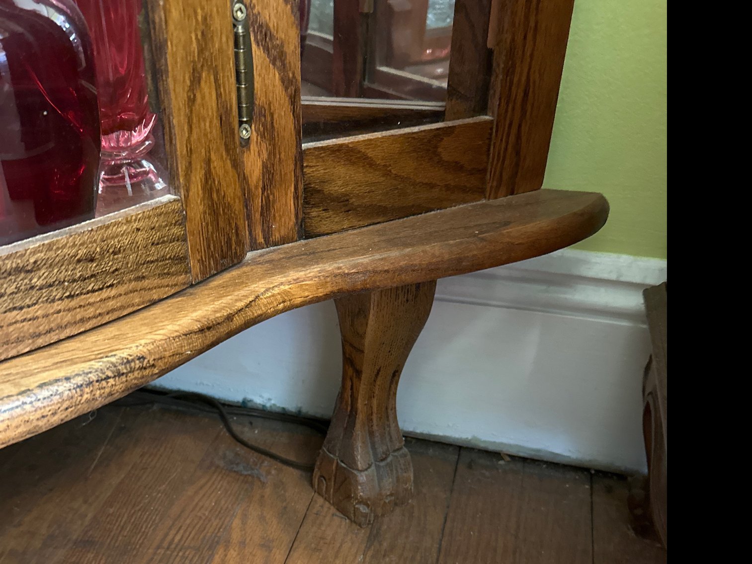 Image for Bow front corner china cabinet