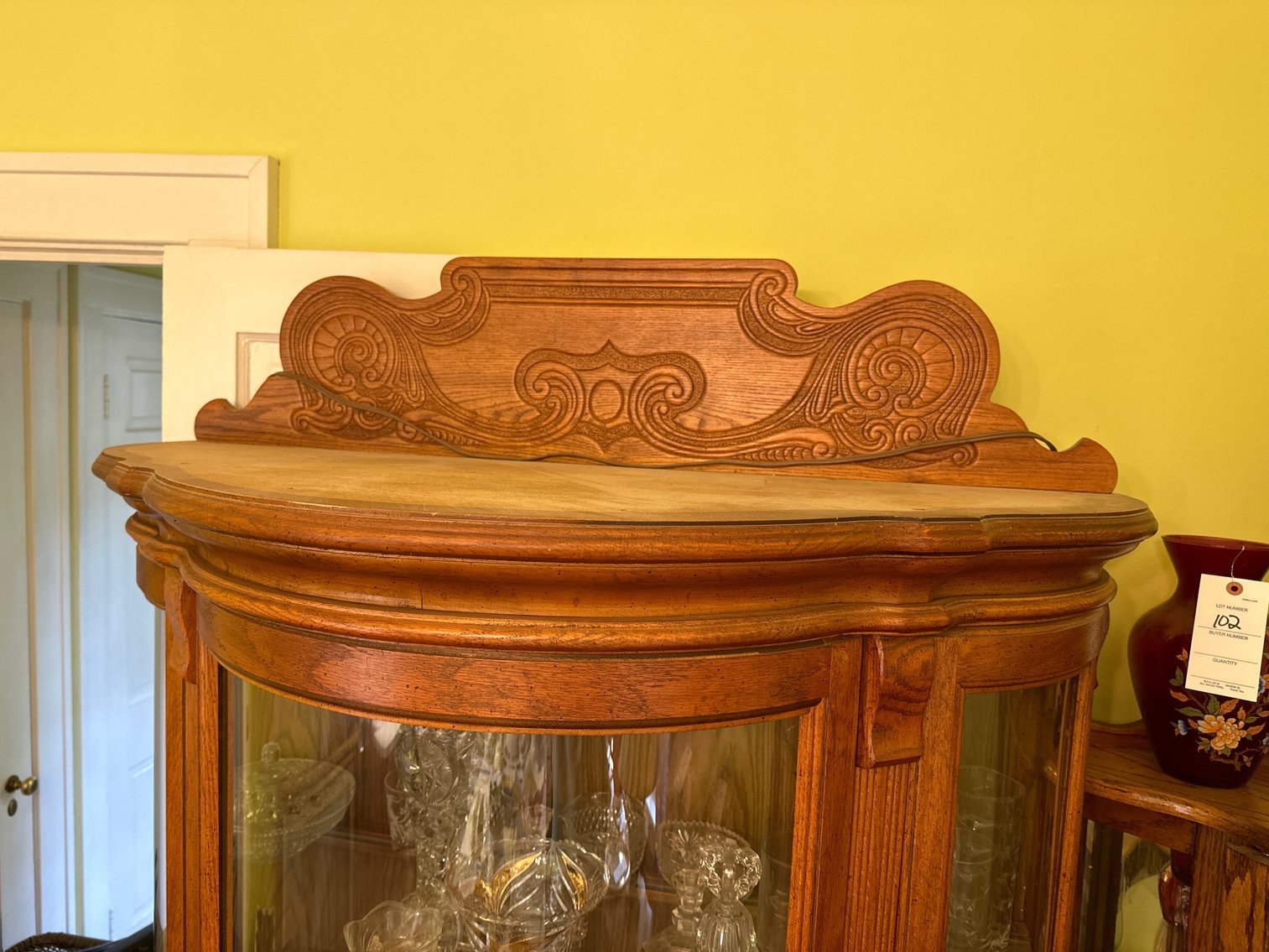 Image for Large Bow Front China Cabinet