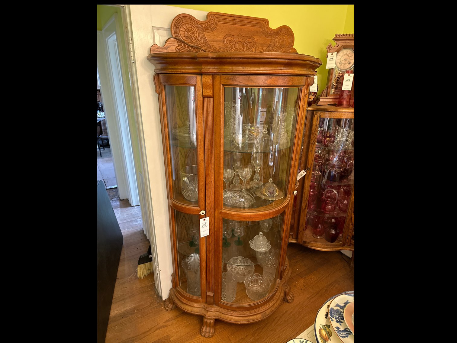 Image for Large Bow Front China Cabinet