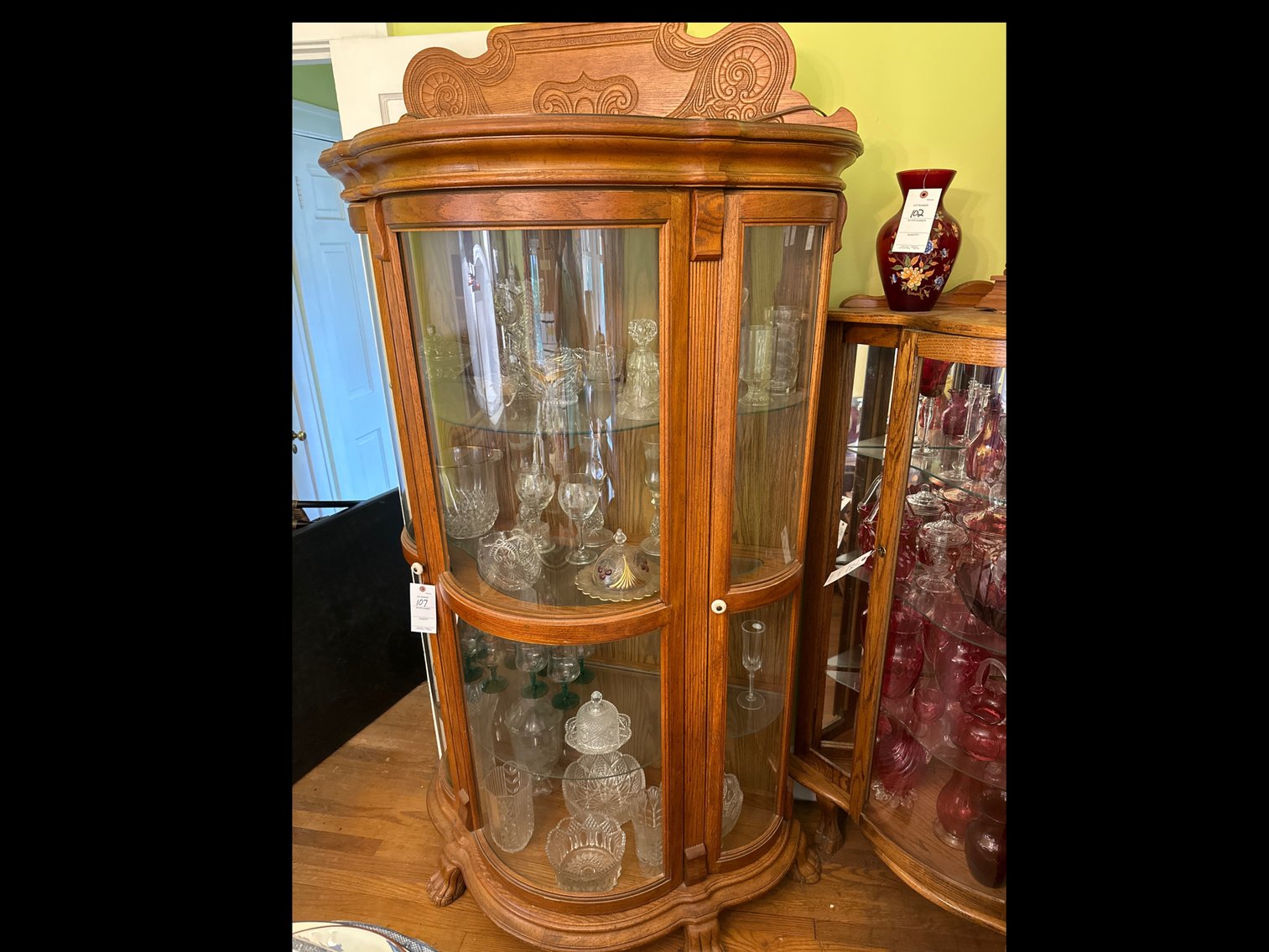 Image for Large Bow Front China Cabinet