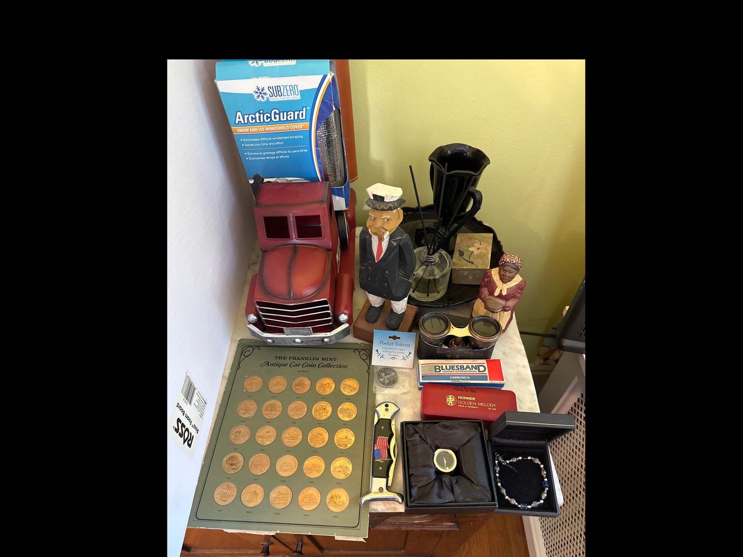 Image for Coin collection and toy truck