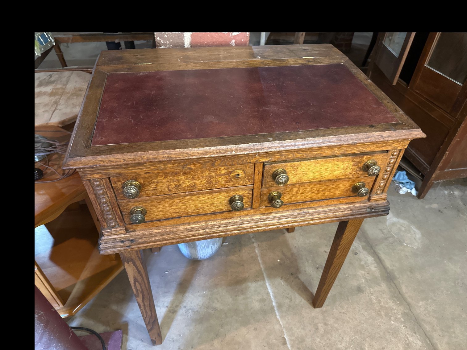 Image for Desk leather inlayed top