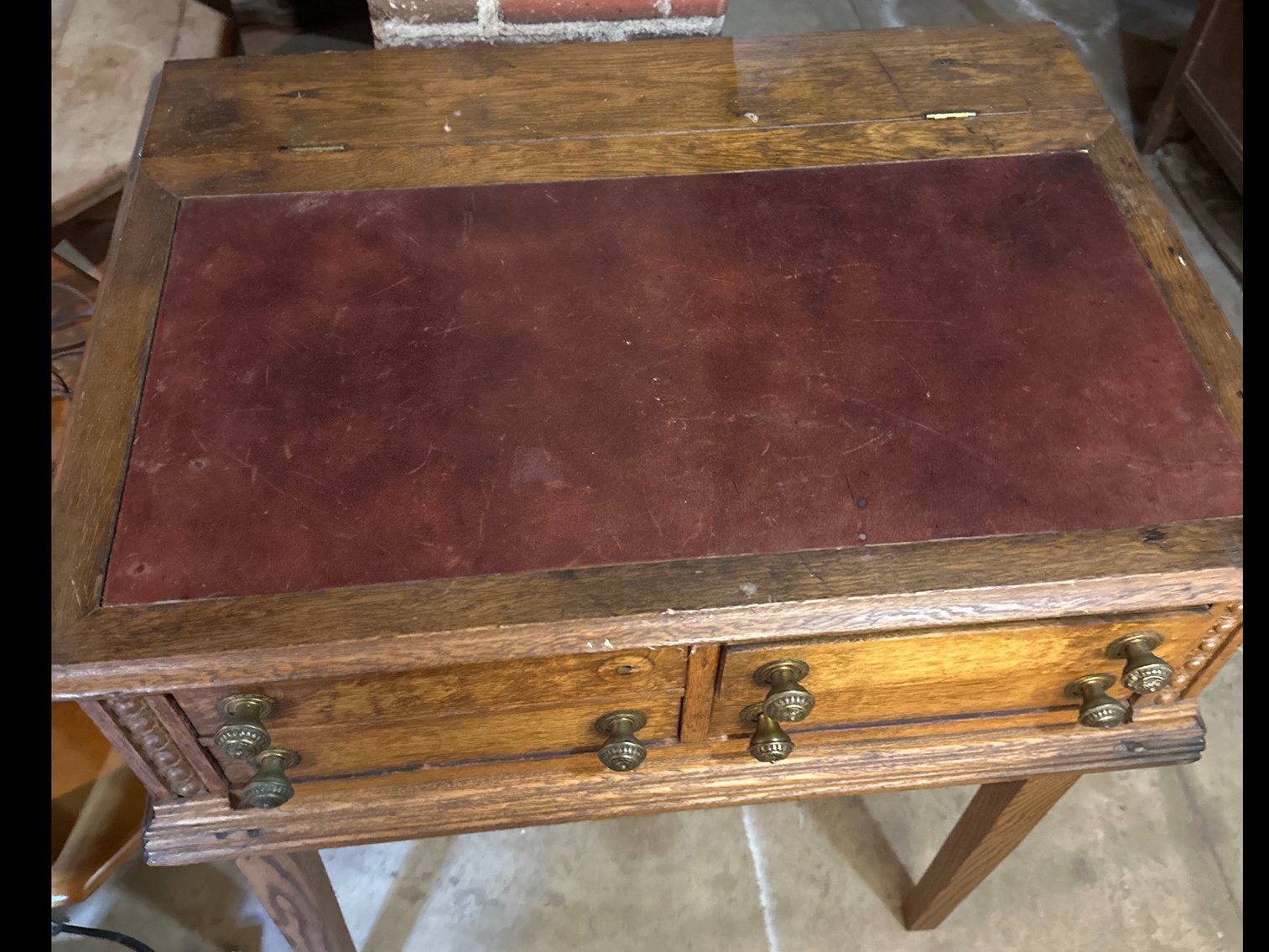 Image for Desk leather inlayed top