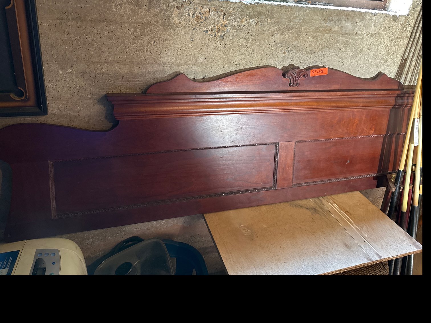 Image for 87” wide head board   No rails