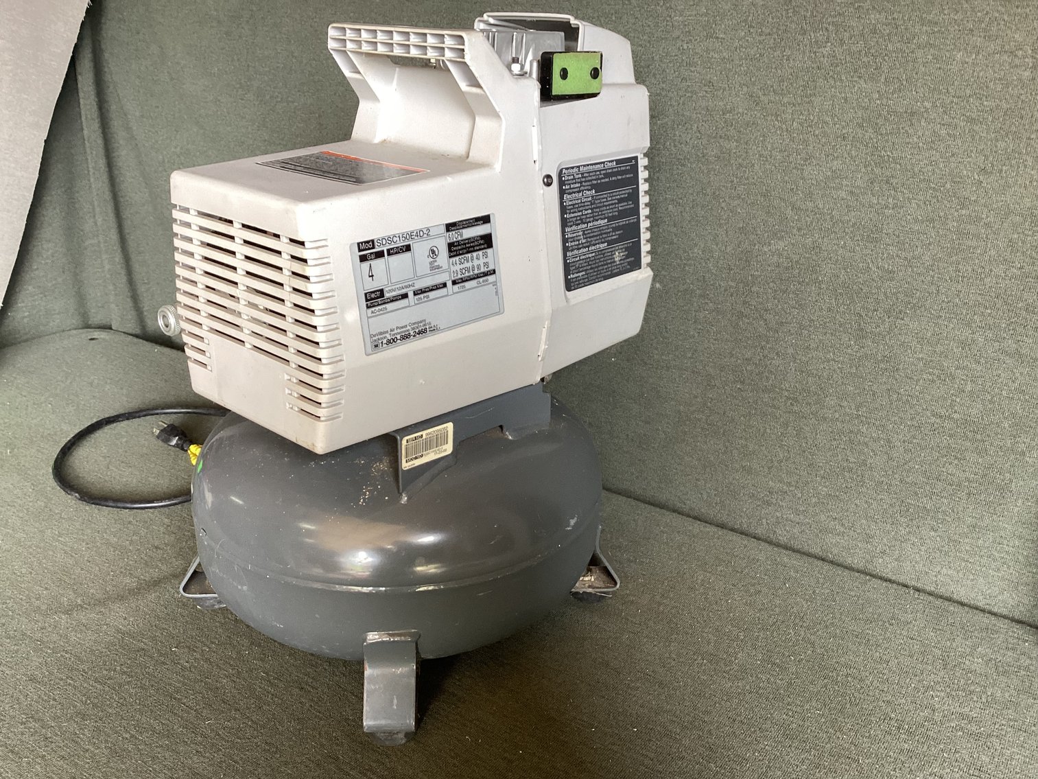 Image for DeVilbiss Air Compressor with Tank