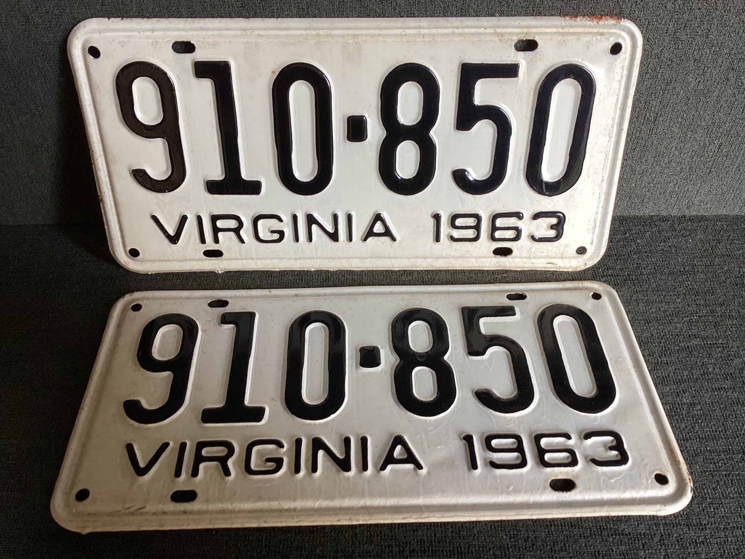 Image for 1963 License Plates PAIR