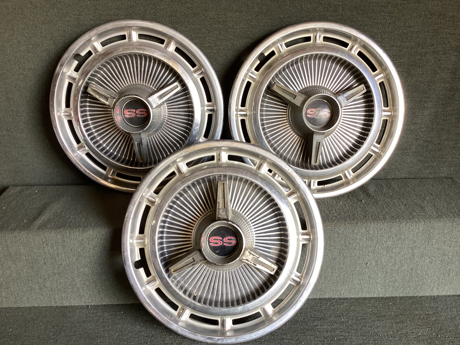 Image for Three Orig 1963 SS Hub Caps