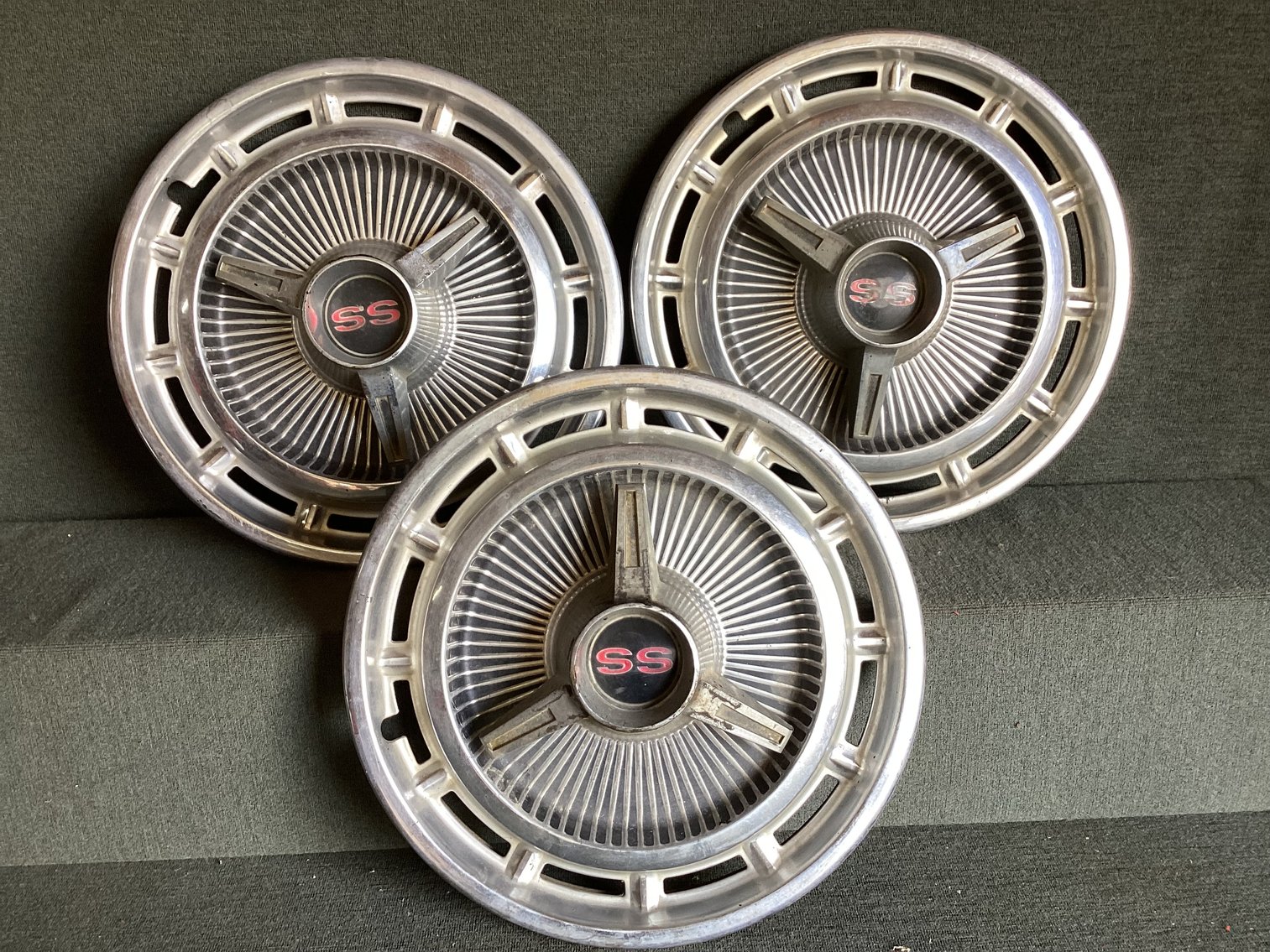 Image for Three Orig 1963 SS Hub Caps