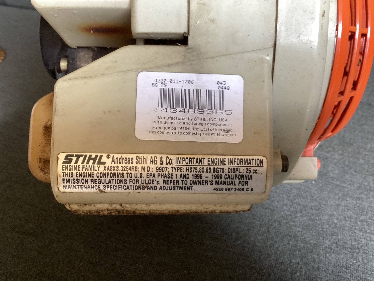 Image for Stihl BG75 Blower