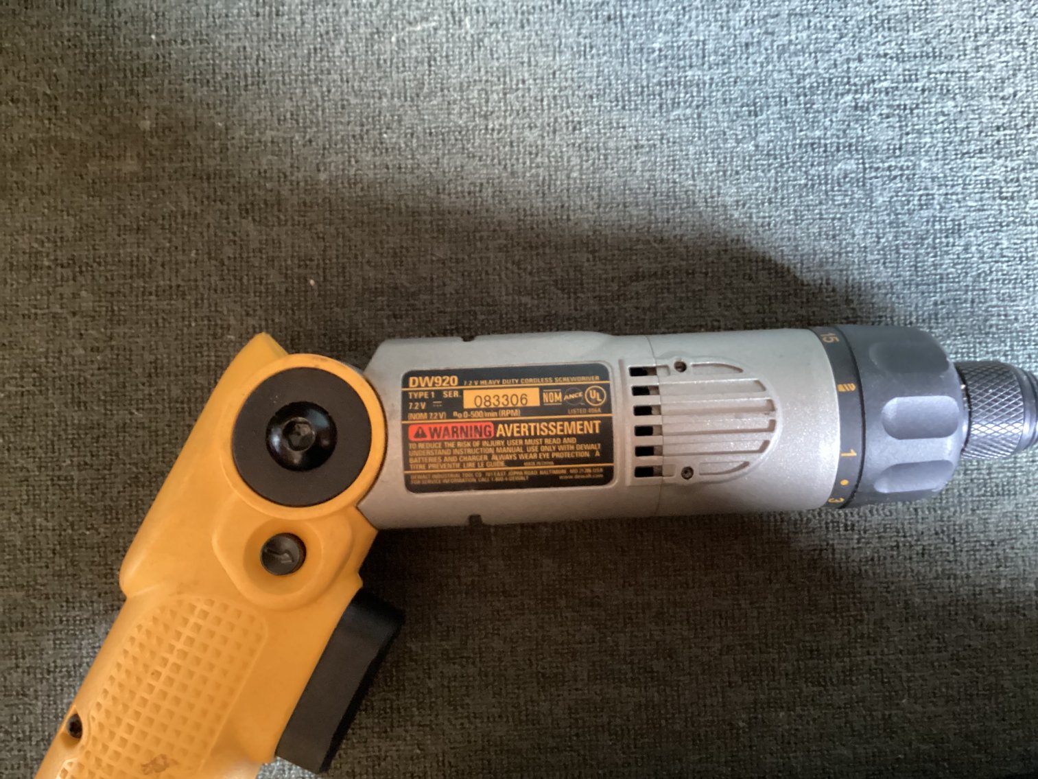 Image for DeWalt Angle Screw Driver - Battery Powered
