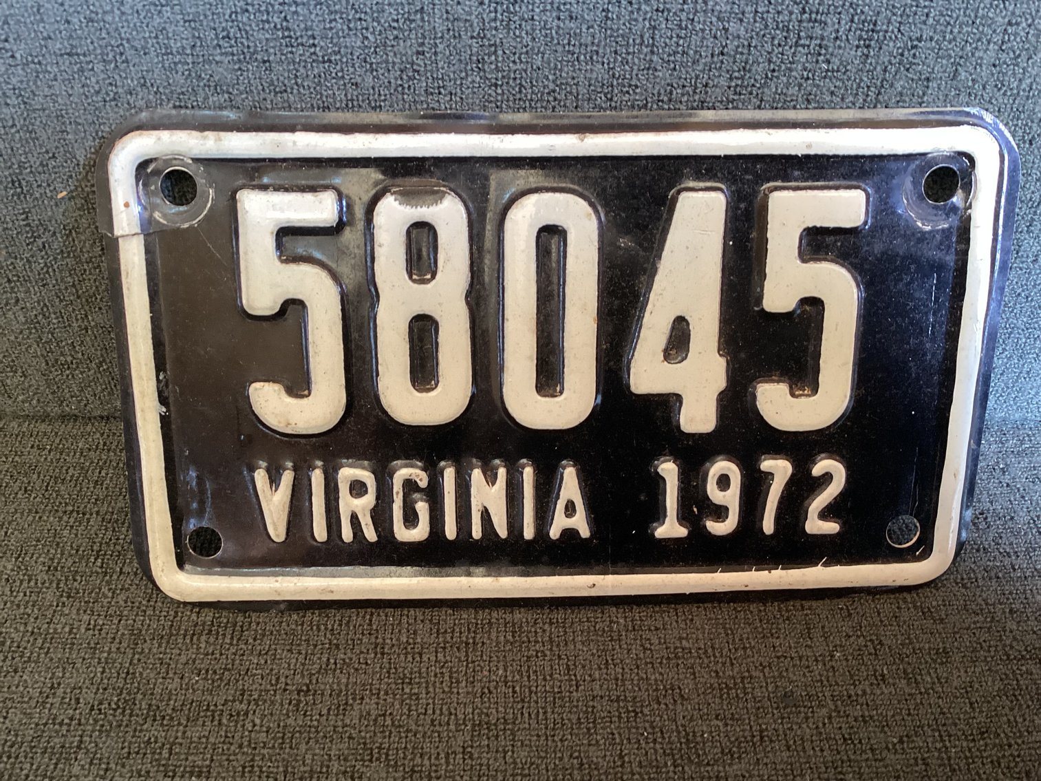 Image for 1972 VA Motorcycle License Plate