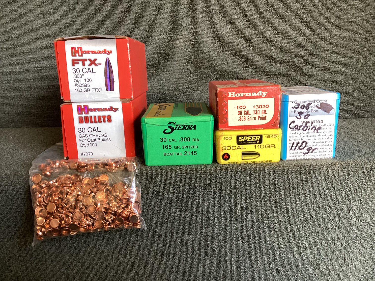 Image for 30 Caliber Bullets for Reloading