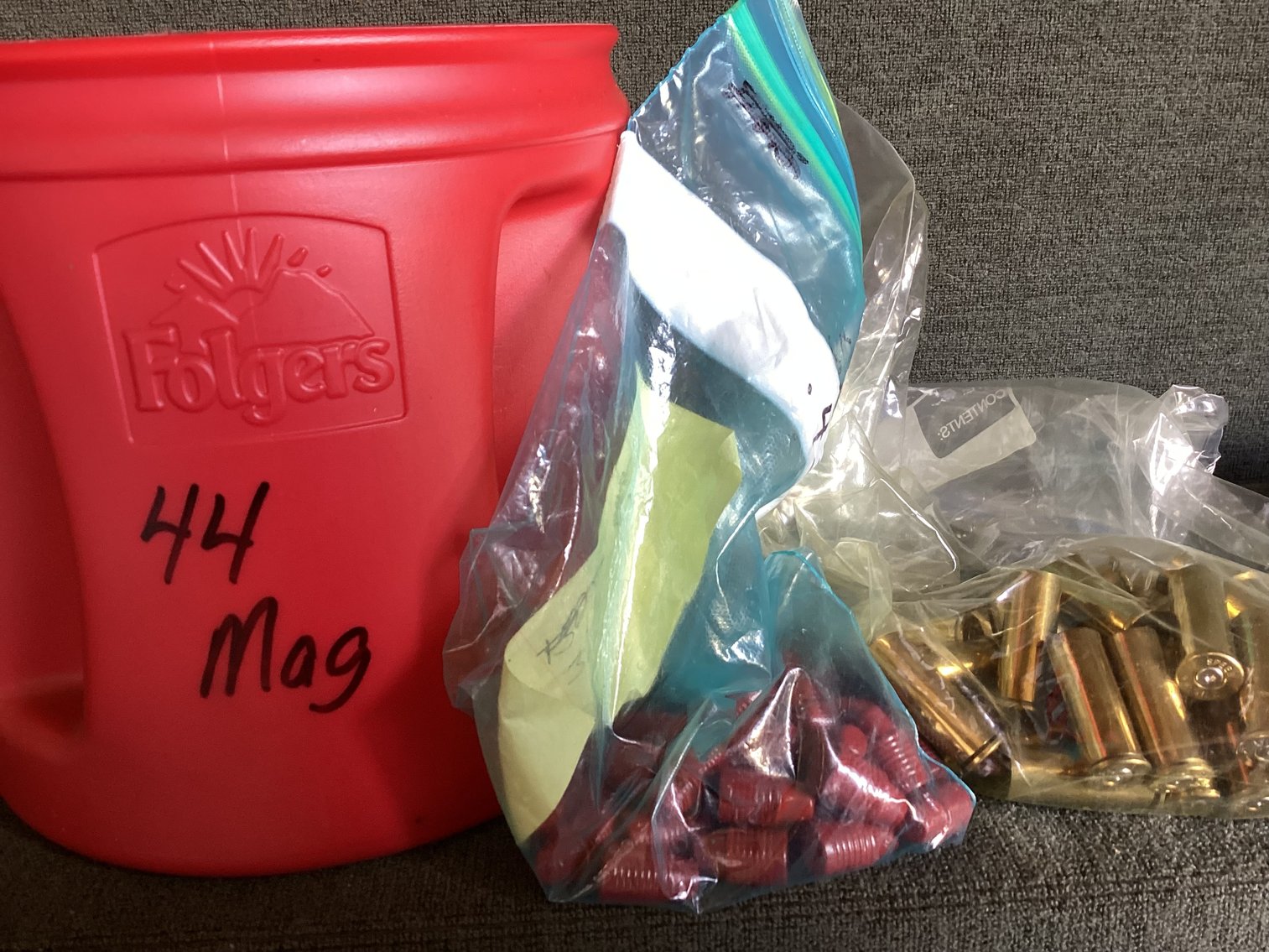 Image for 44 Magnum Claliber Bullets and Brass for Reloading