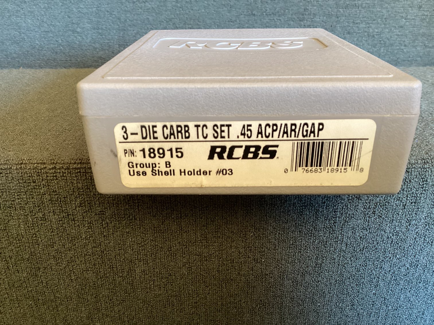 Image for RCBS 3-Die CARB TC  SET .45 ACP/AR/GAP