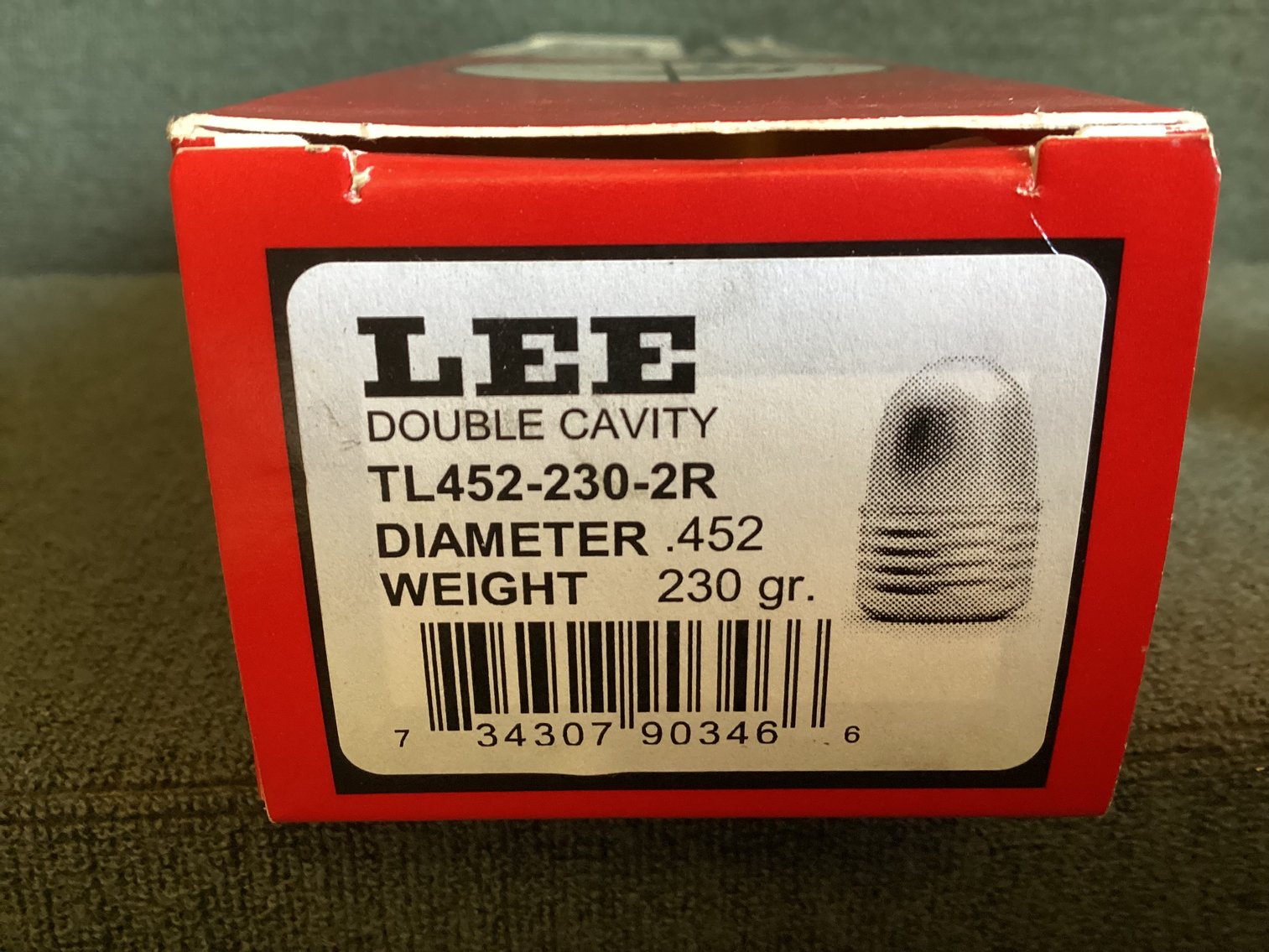 Image for Lee .452 Double Cavity Bullet Mold TL452-230-2R