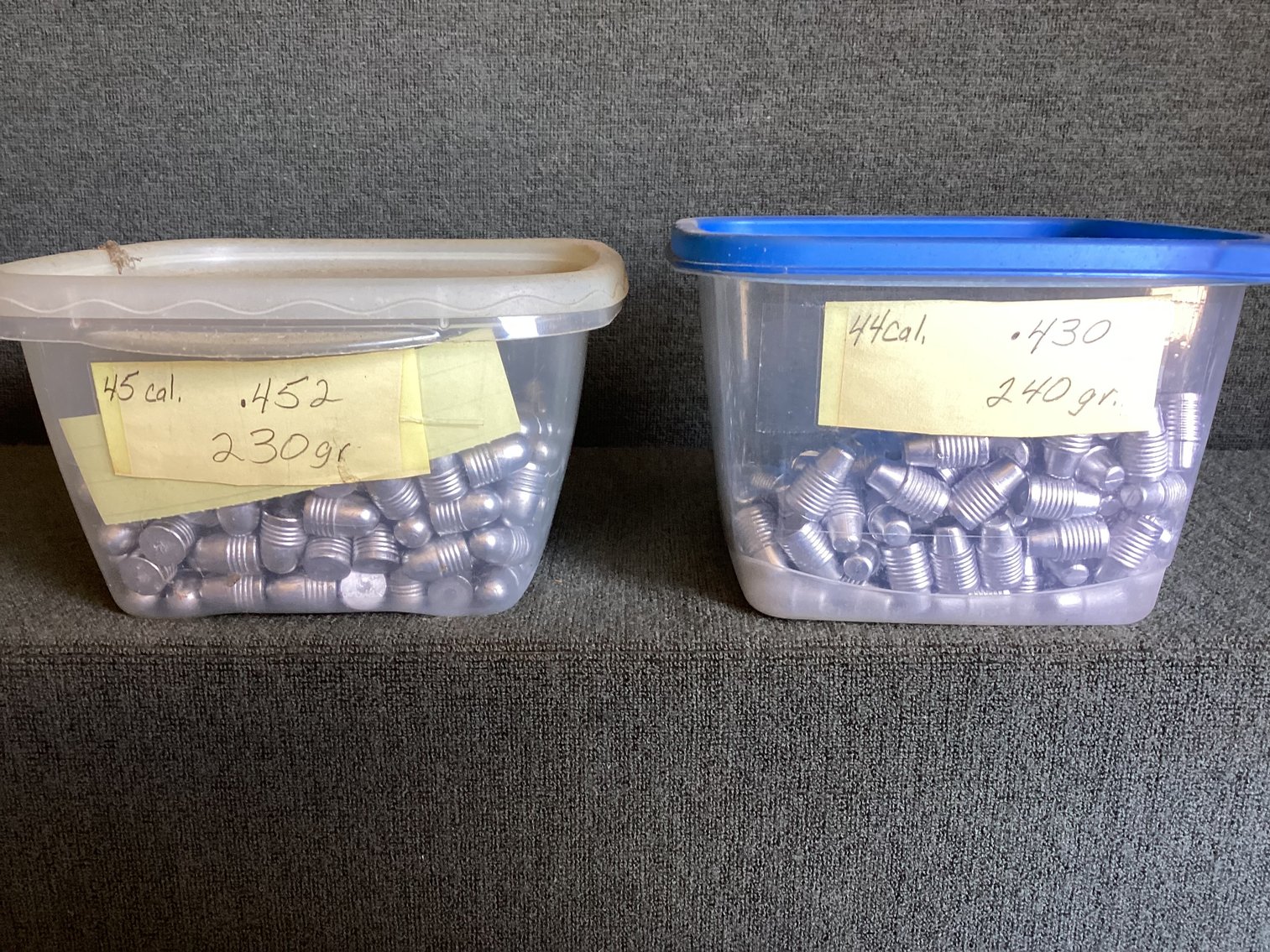 Image for Hand Cast Lead Bullets 45 Caliber & 44 Mag