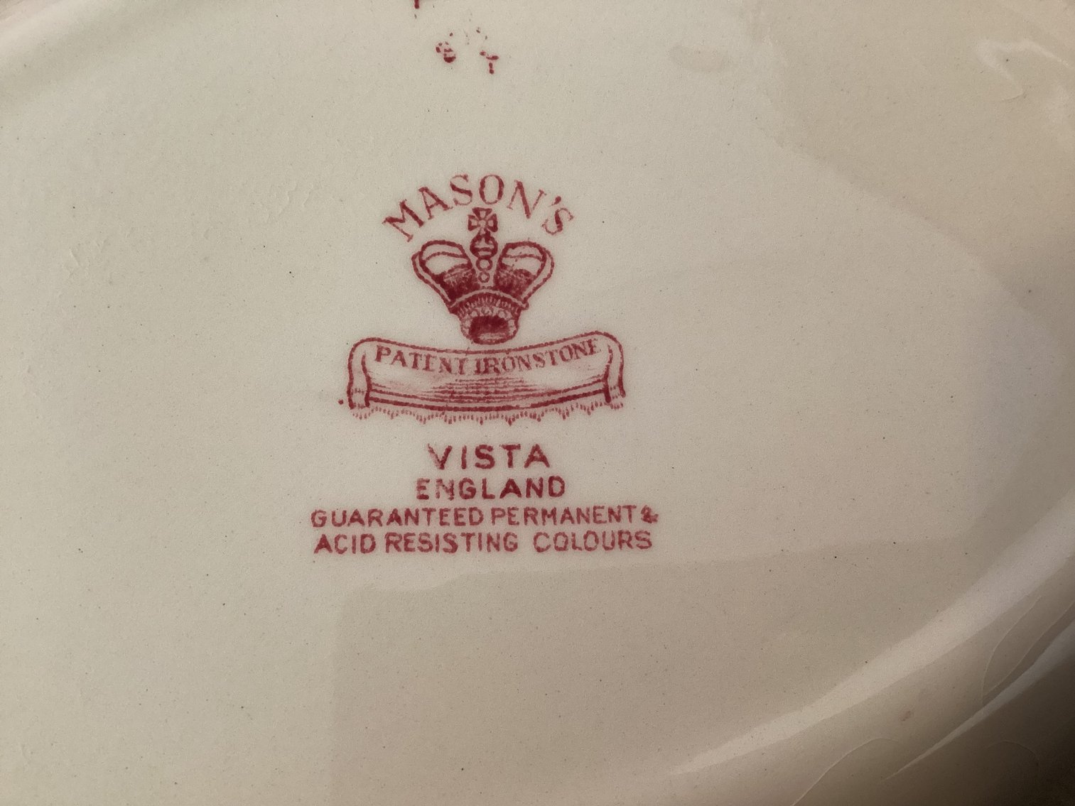 Image for Mason’s “Vista” English Transfer Ware