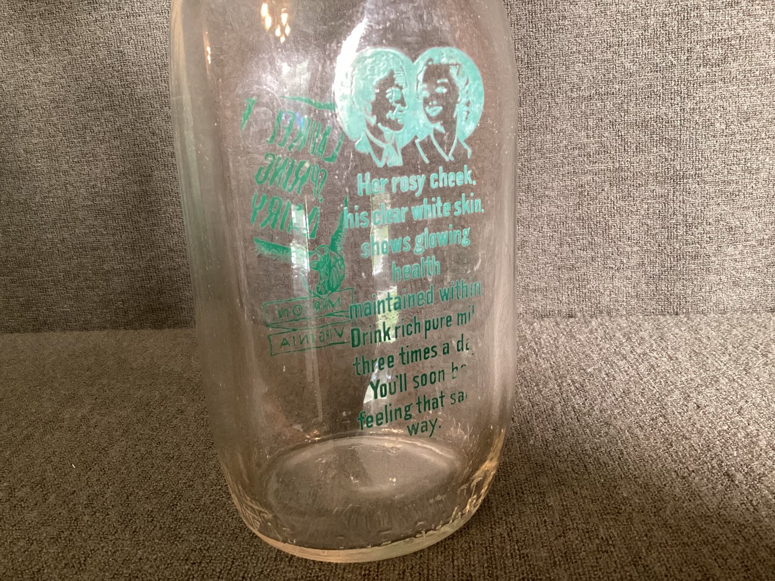 Image for Laurel Spring Dairy Milk Bottle Marion, VA