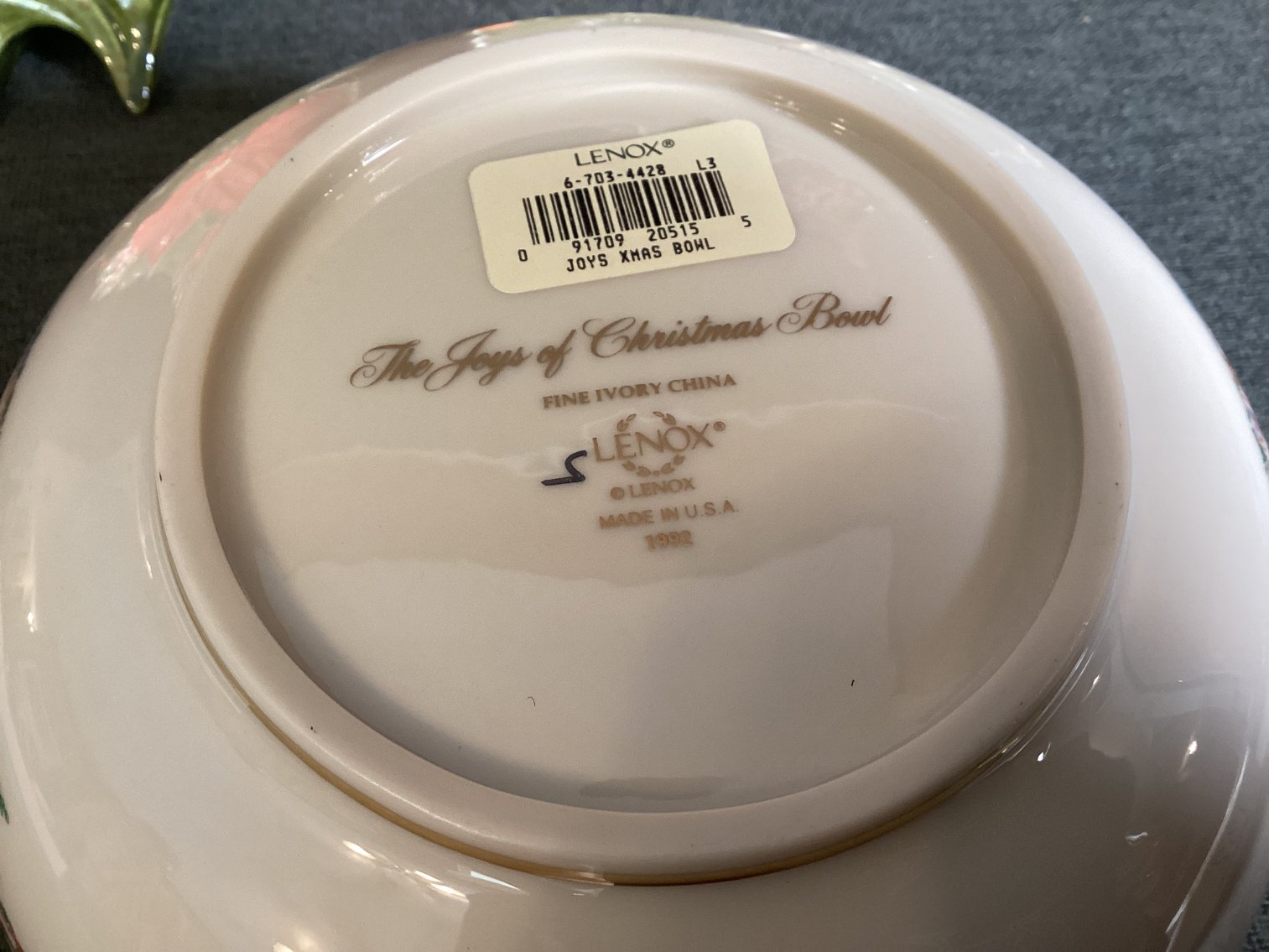 Image for Christmas Tableware - Lenox Bowl