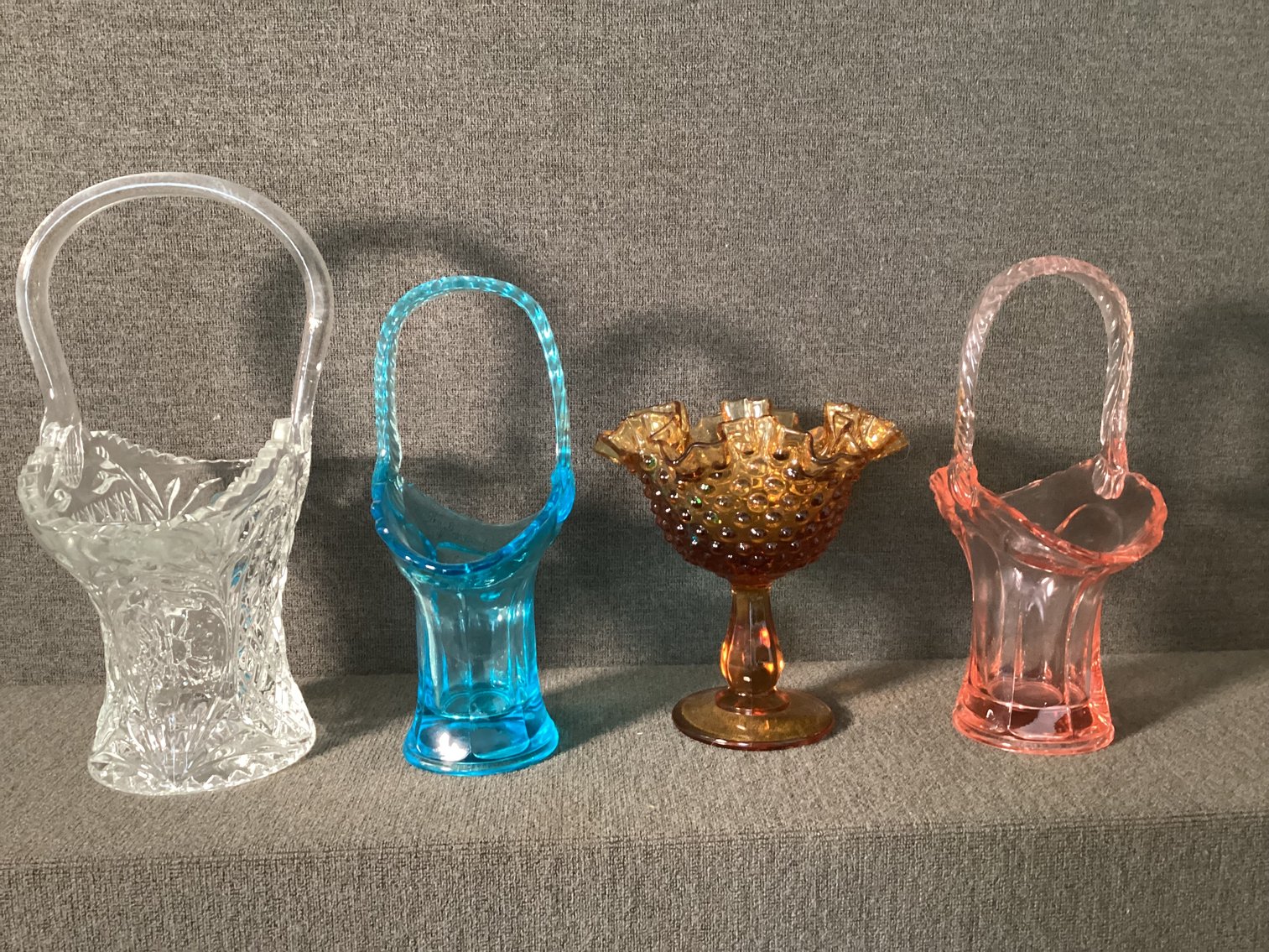 Image for Glass Baskets and Ruffled Compote