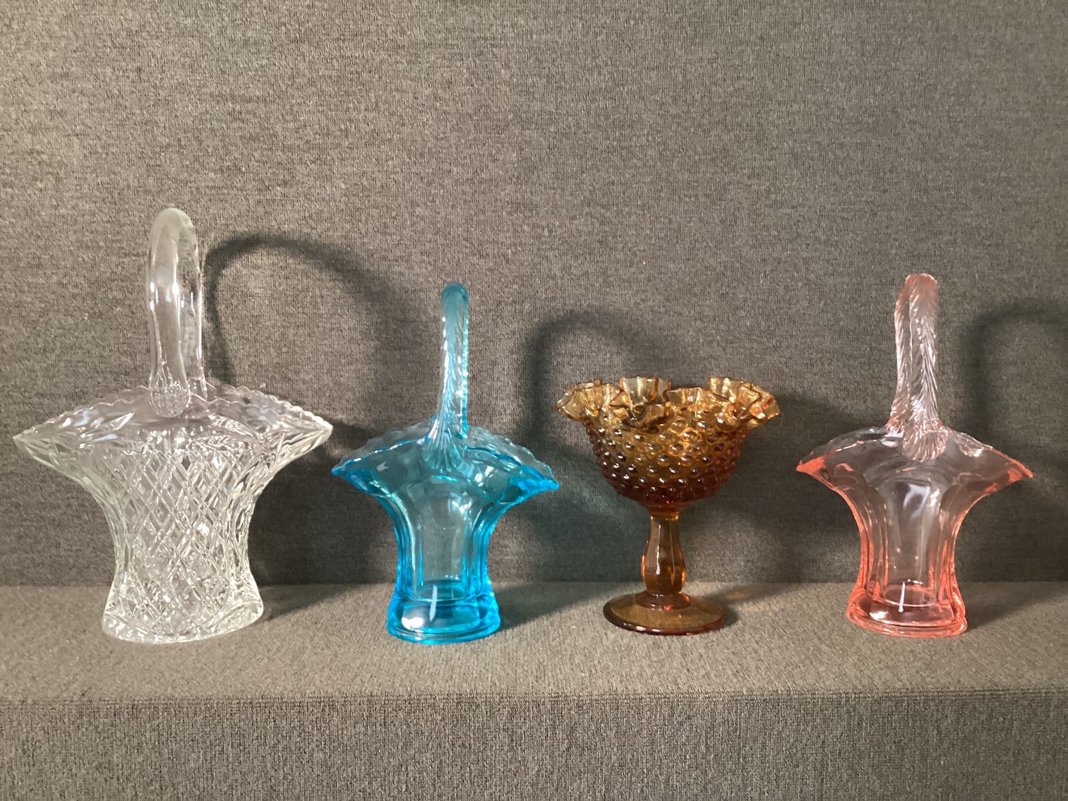 Image for Glass Baskets and Ruffled Compote