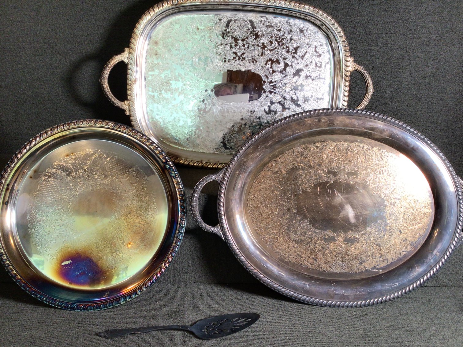 Image for Silver plated trays