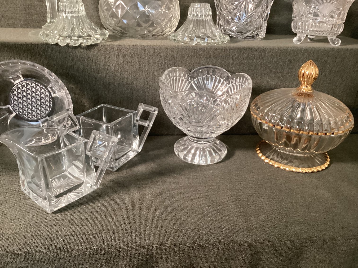 Image for Large Lot of Pressed Glass