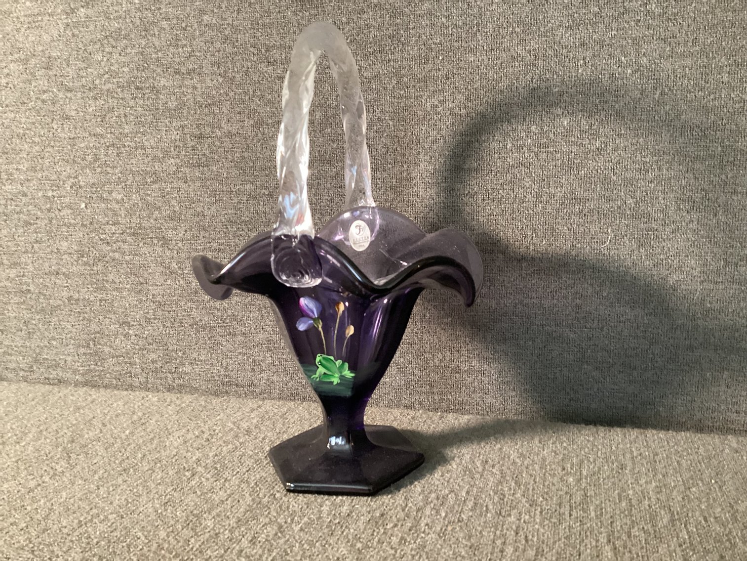 Image for Fenton 2009 Good Fortune Basket with Flowers