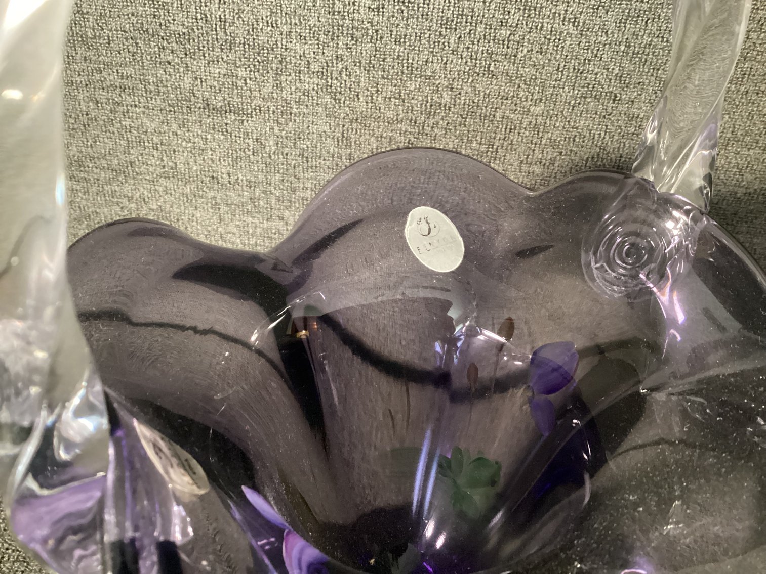 Image for Fenton 2009 Good Fortune Basket with Flowers