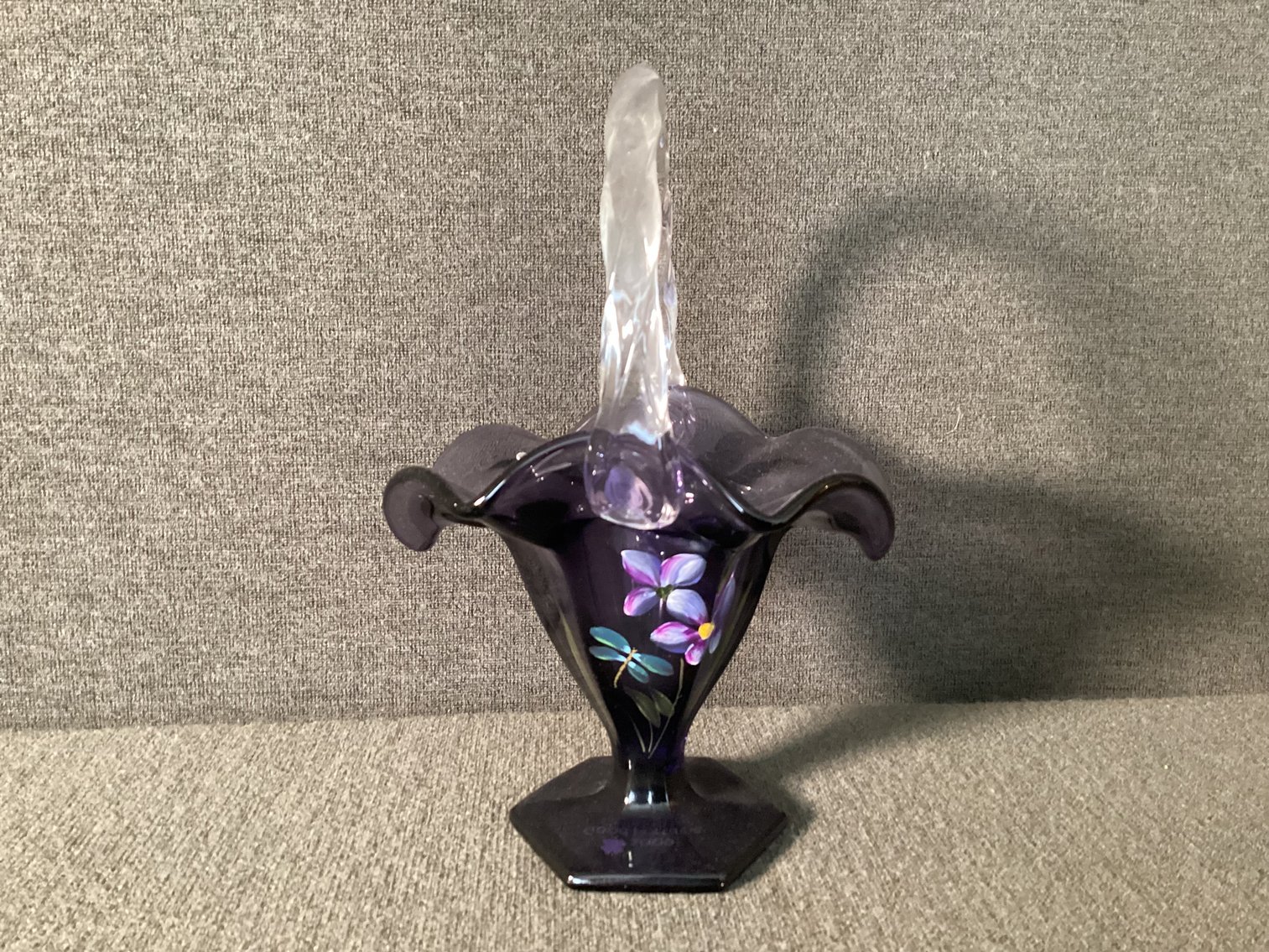 Image for Fenton 2009 Good Fortune Basket with Flowers