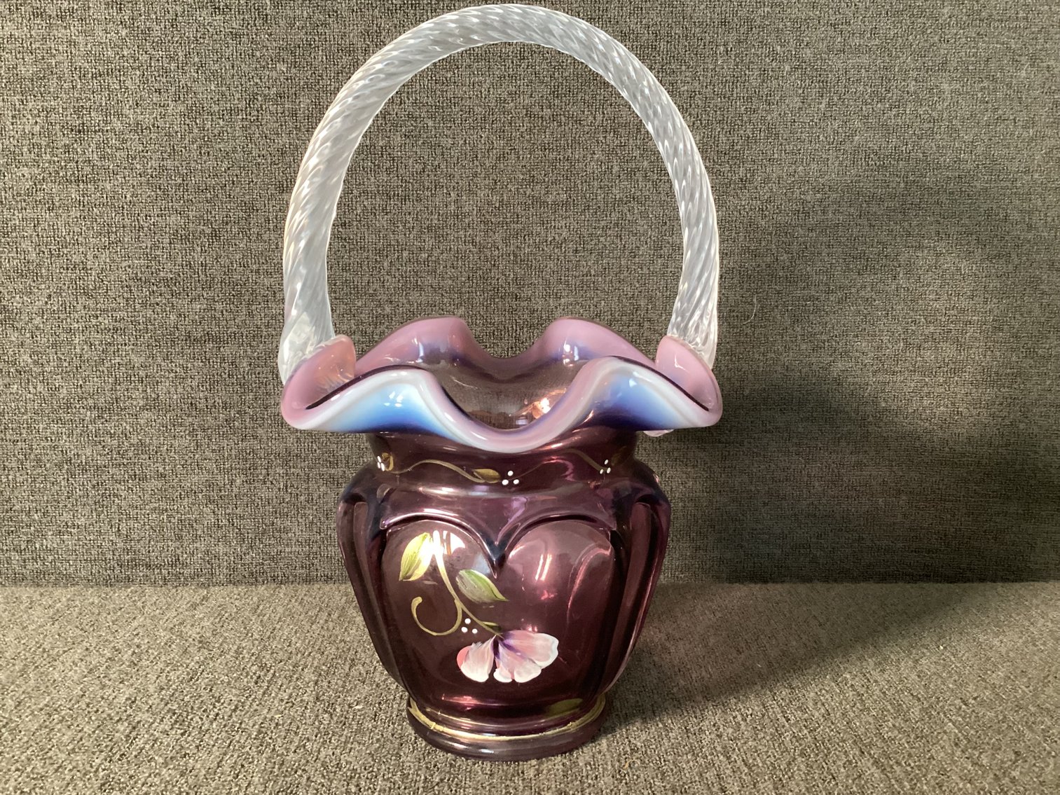 Image for Fenton Opalescent Basket