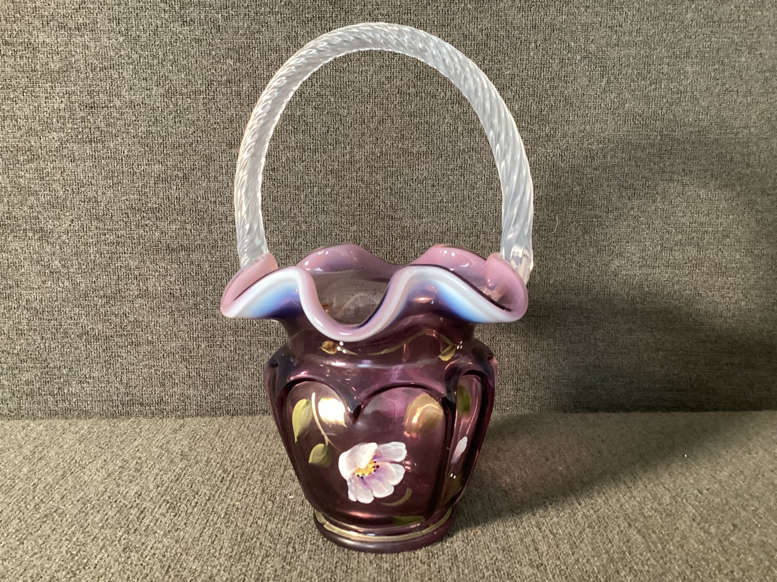 Image for Fenton Opalescent Basket