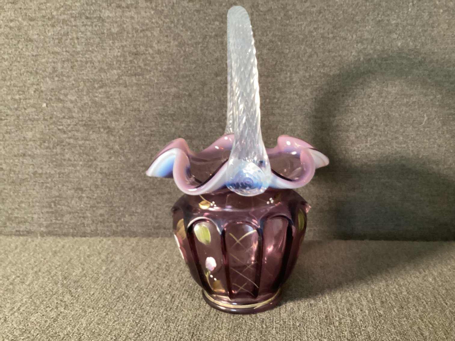 Image for Fenton Opalescent Basket