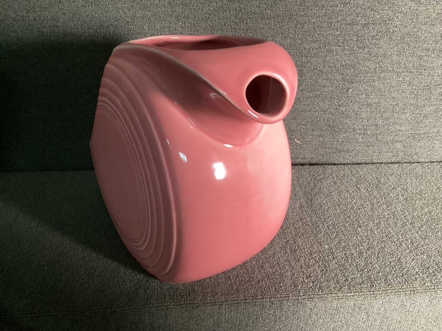 Image for Fiesta Pitcher, Threaded Glass Purse Vase & More