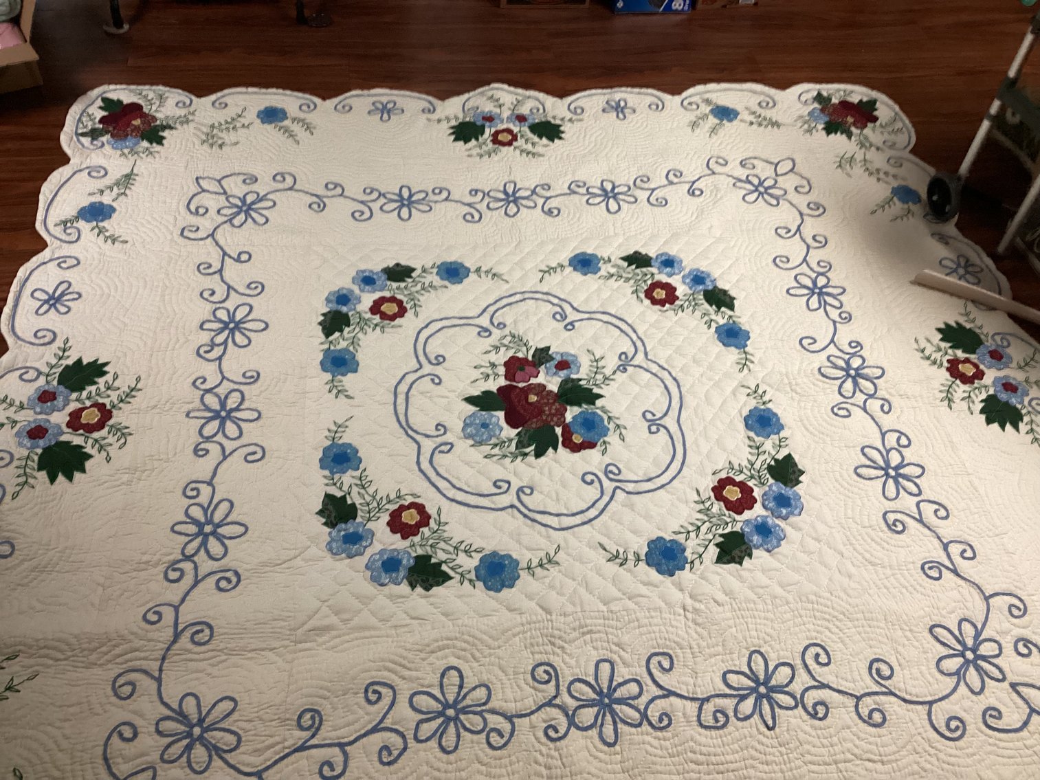 Image for Quilted Bedspread Full/Queen with 3 Shams