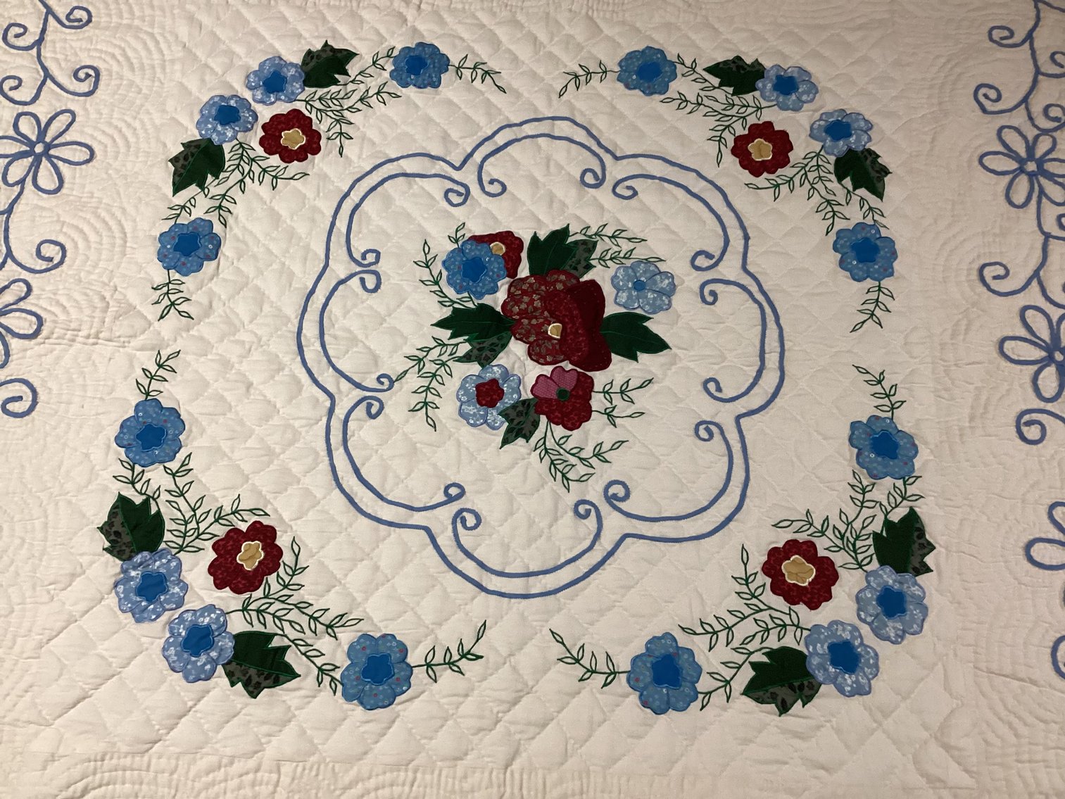 Image for Quilted Bedspread Full/Queen with 3 Shams