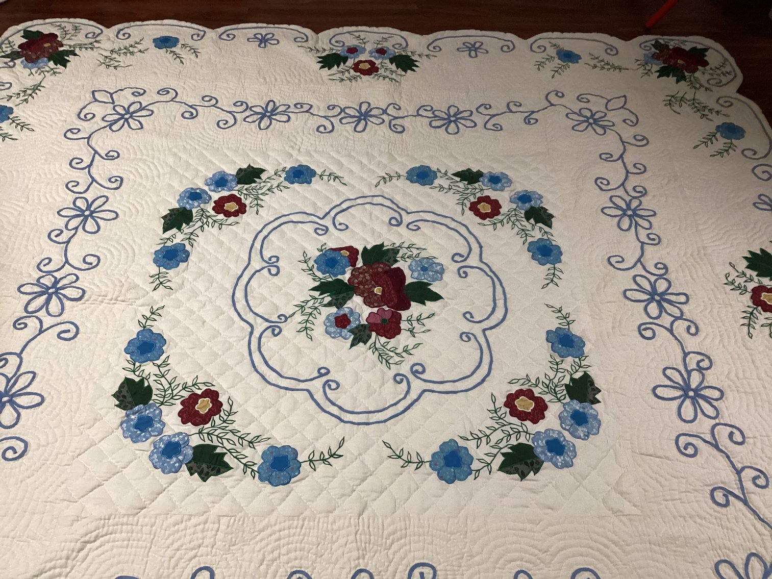 Image for Quilted Bedspread Full/Queen with 3 Shams