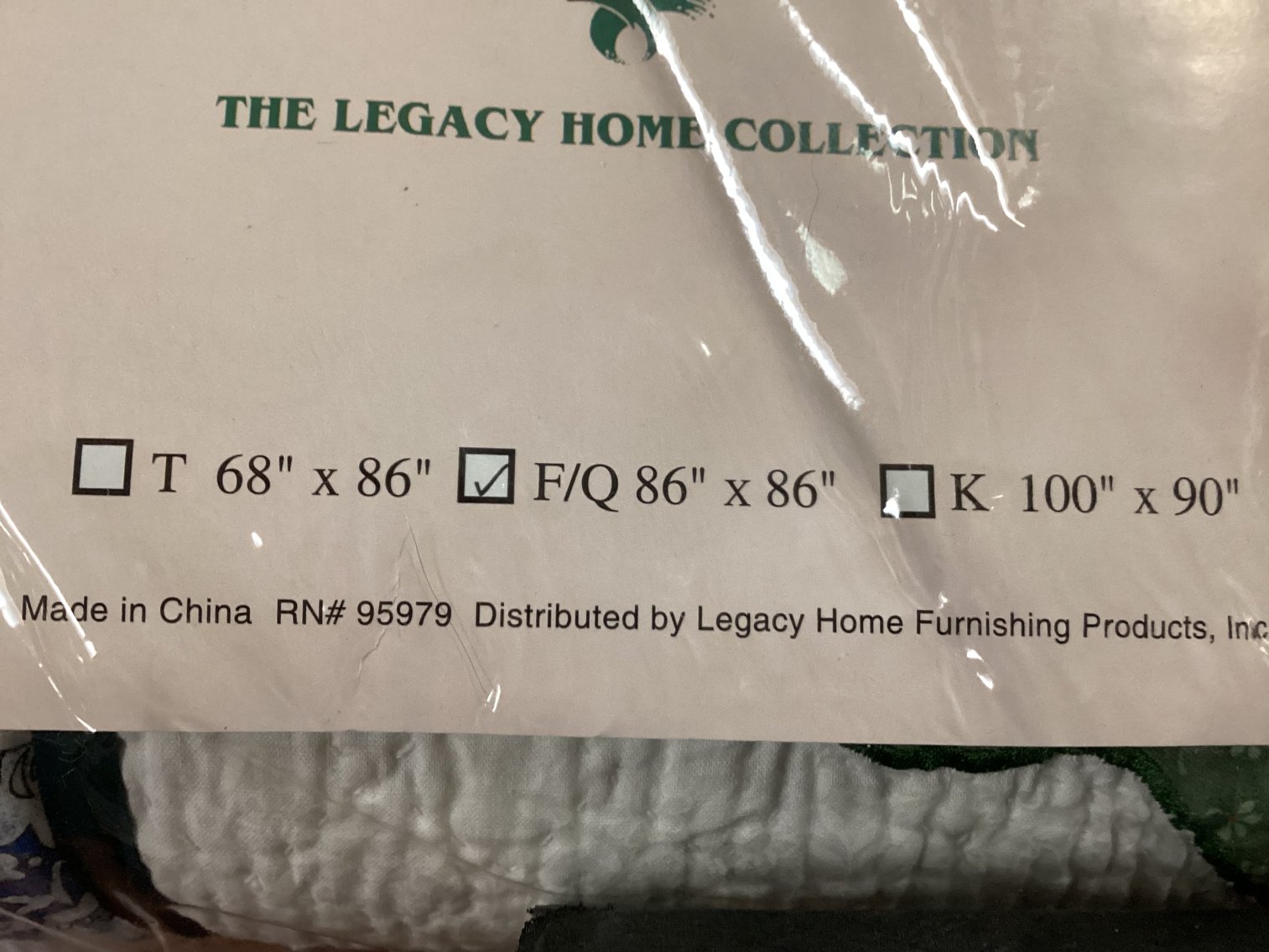 Image for Heirloom Legacy Quilt Full/Queen