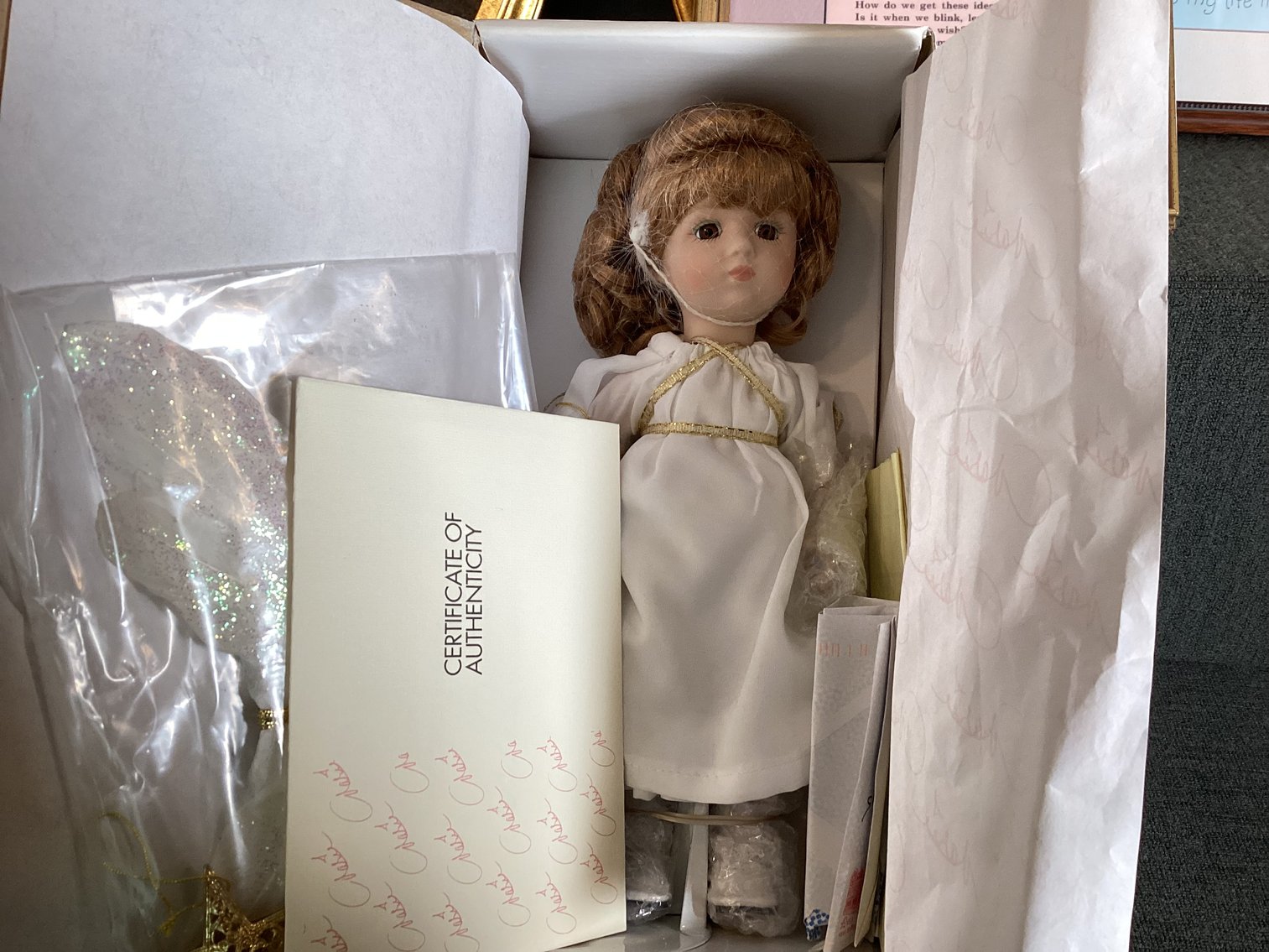 Image for Marie Osmond Porcelain Doll, Olan Mills Frames, and Print