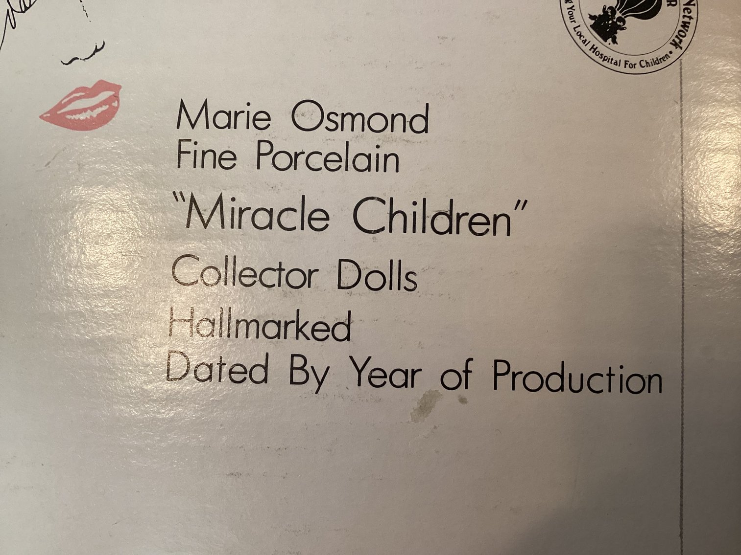 Image for Marie Osmond Porcelain Doll, Olan Mills Frames, and Print