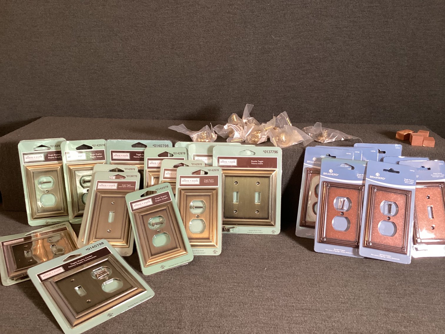 Image for Wall Plates and Brass door Pulls