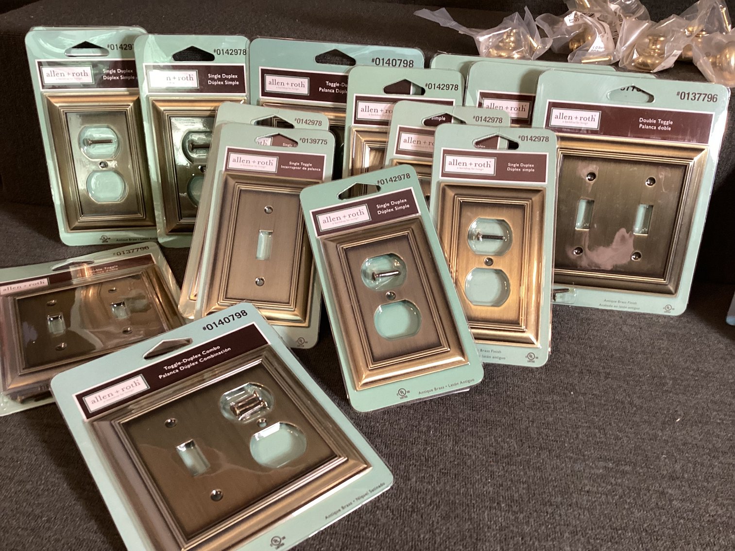 Image for Wall Plates and Brass door Pulls