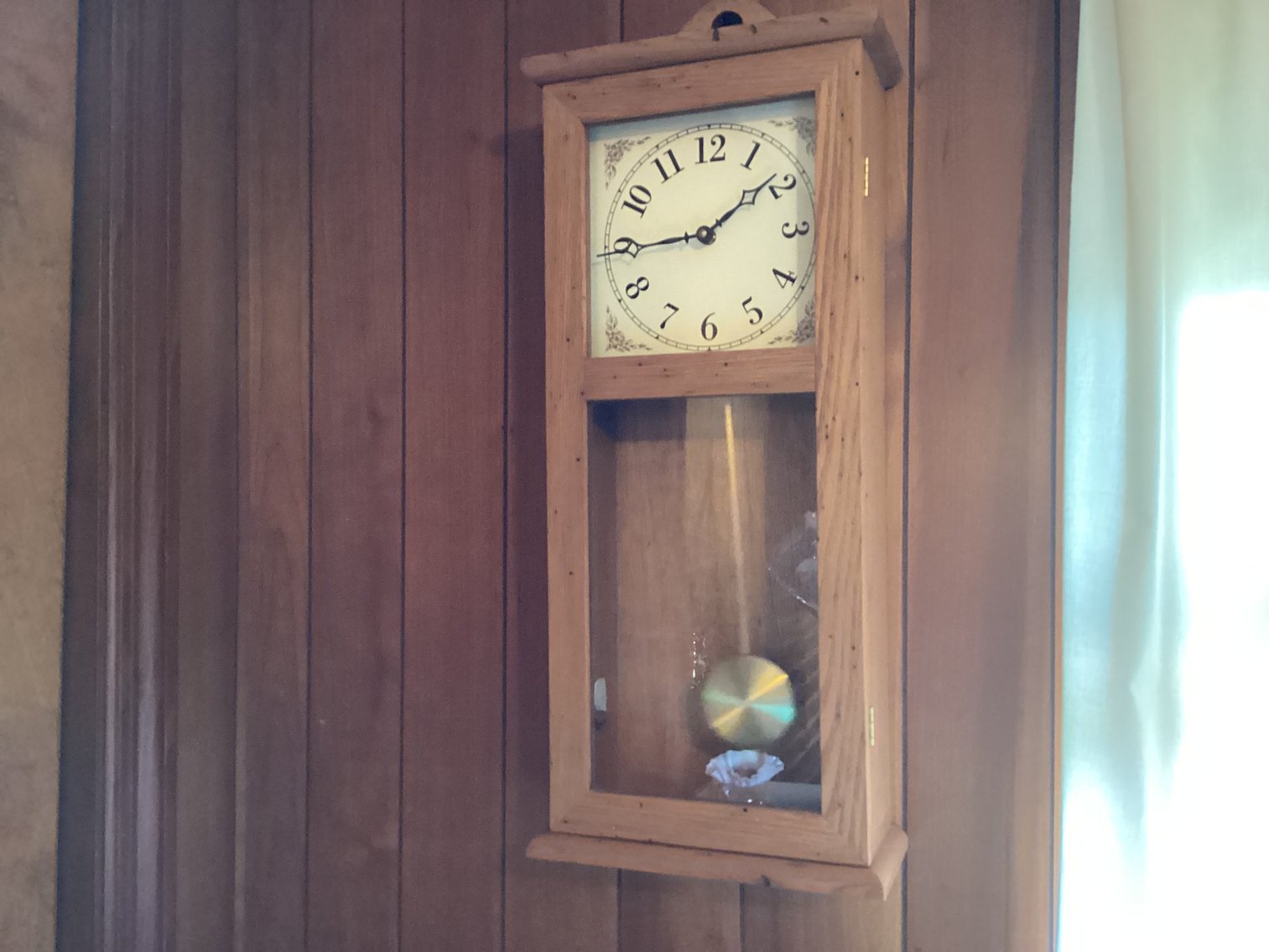 Image for Wall clock in Wormy Chestnut Frame