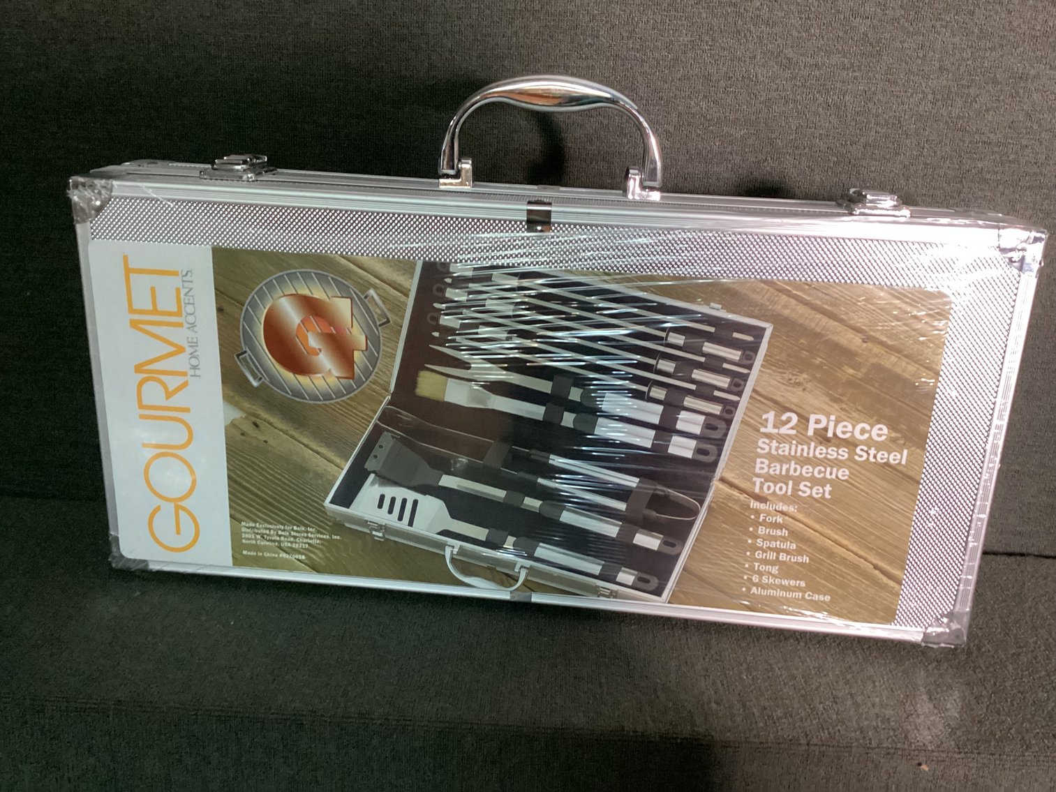 Image for Home Accents Gourmet 12 Pc Stainless Steel BBQ Tools