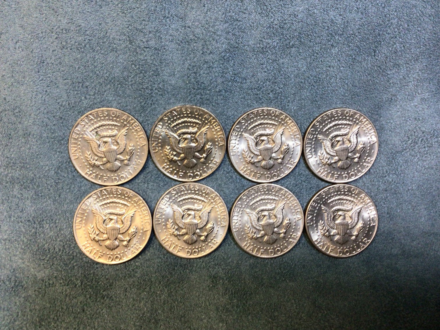 Image for Eight Kennedy Half Dollars, 1974