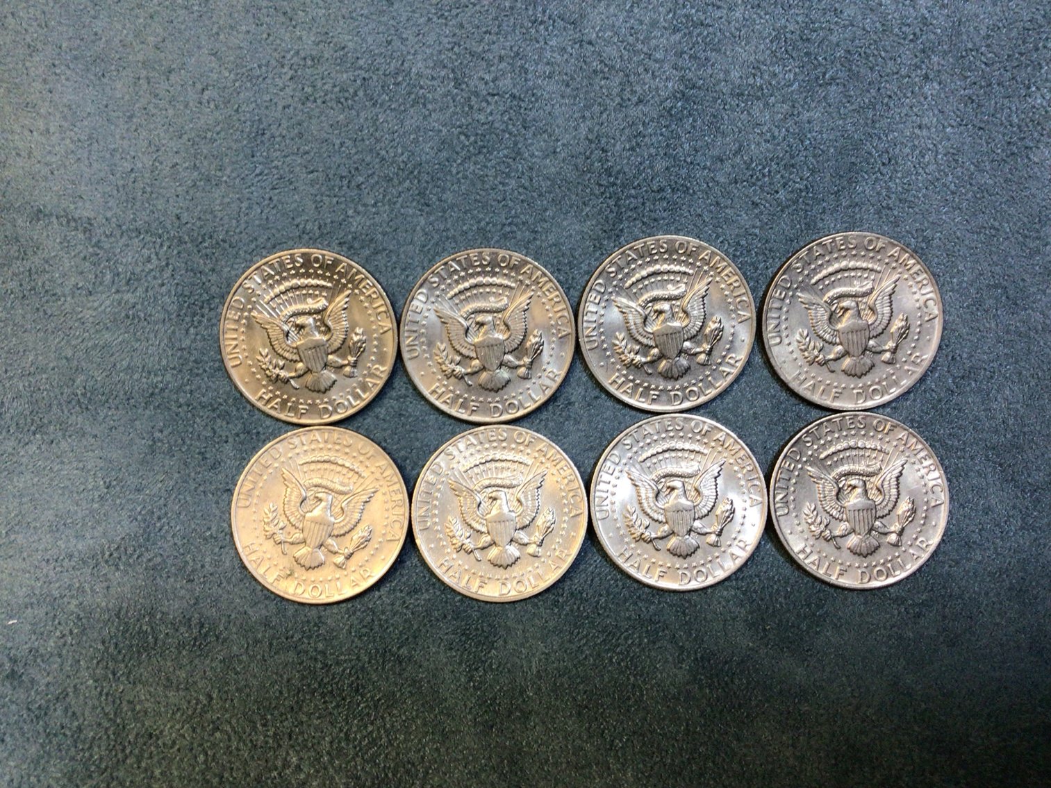 Image for Eight Kennedy Half Dollars, 1974