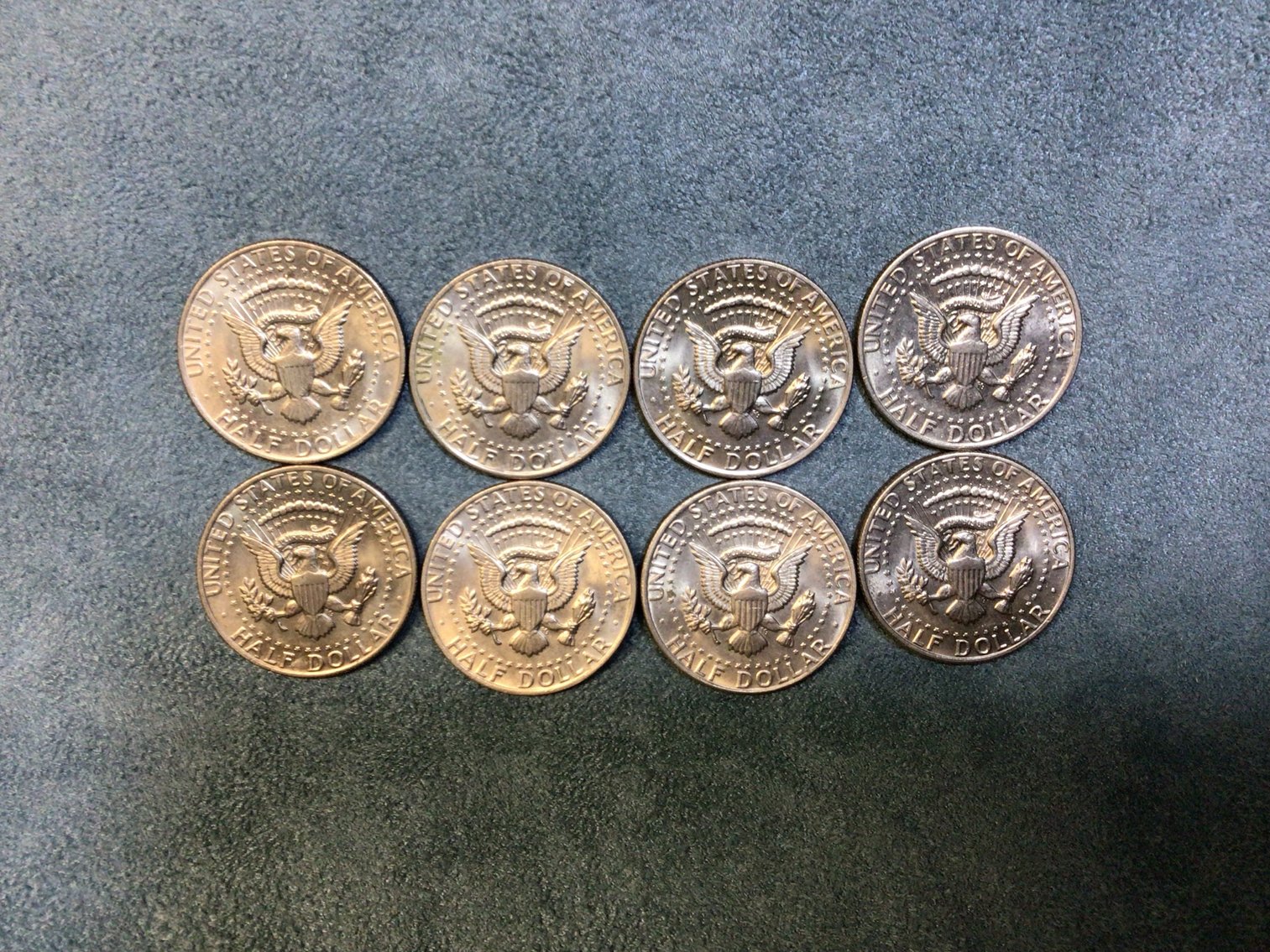 Image for Eight Kennedy Half Dollars, 1974